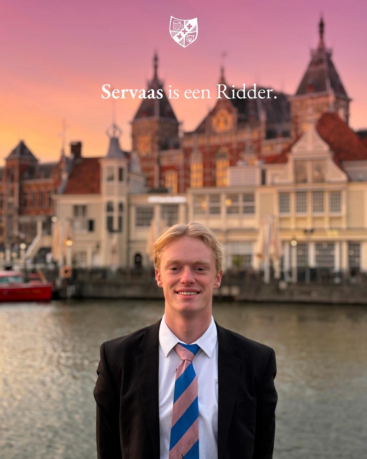 Servaas is een Ridder, a recruitment poster.